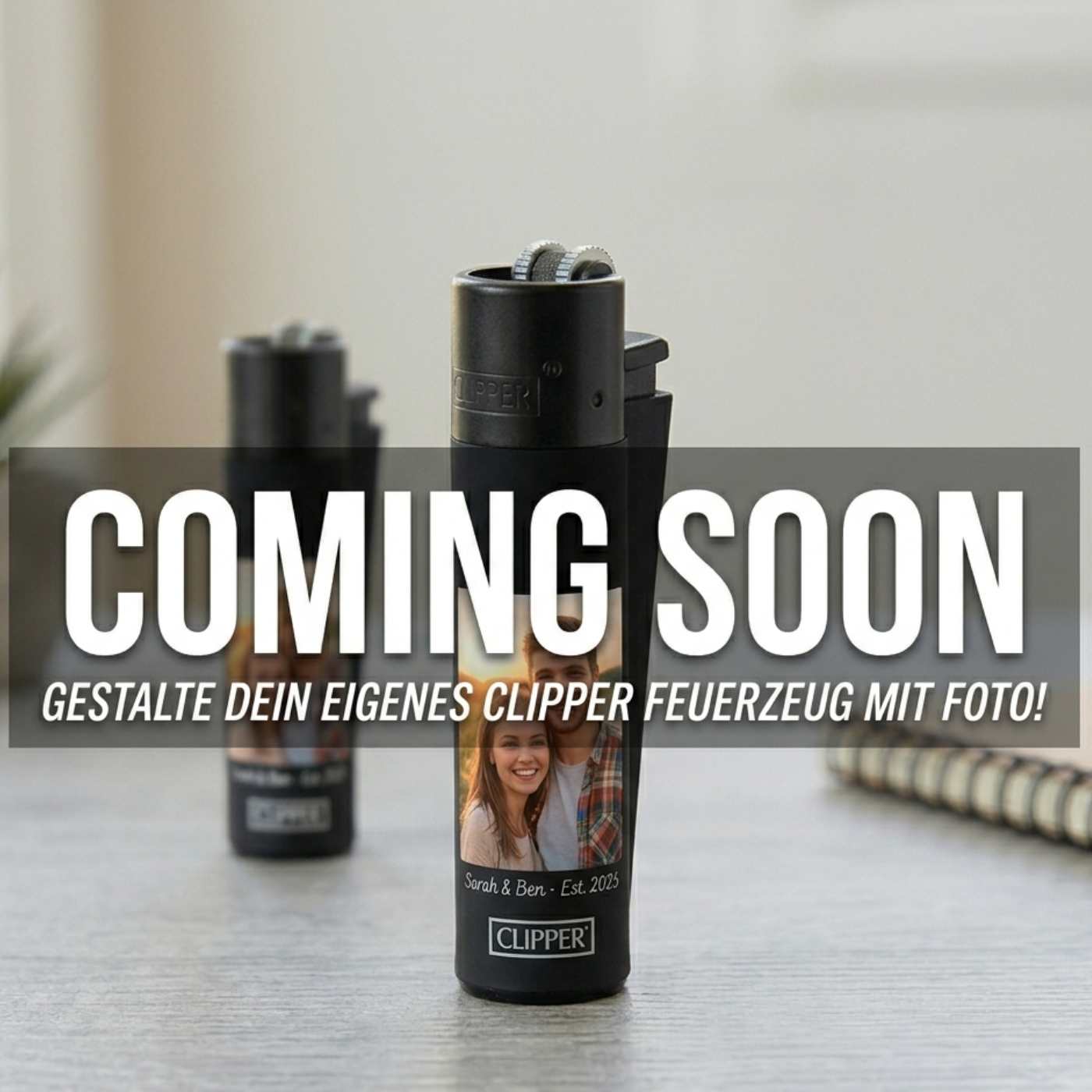 Soft-Touch Clipper Feuerzeug bedrucken