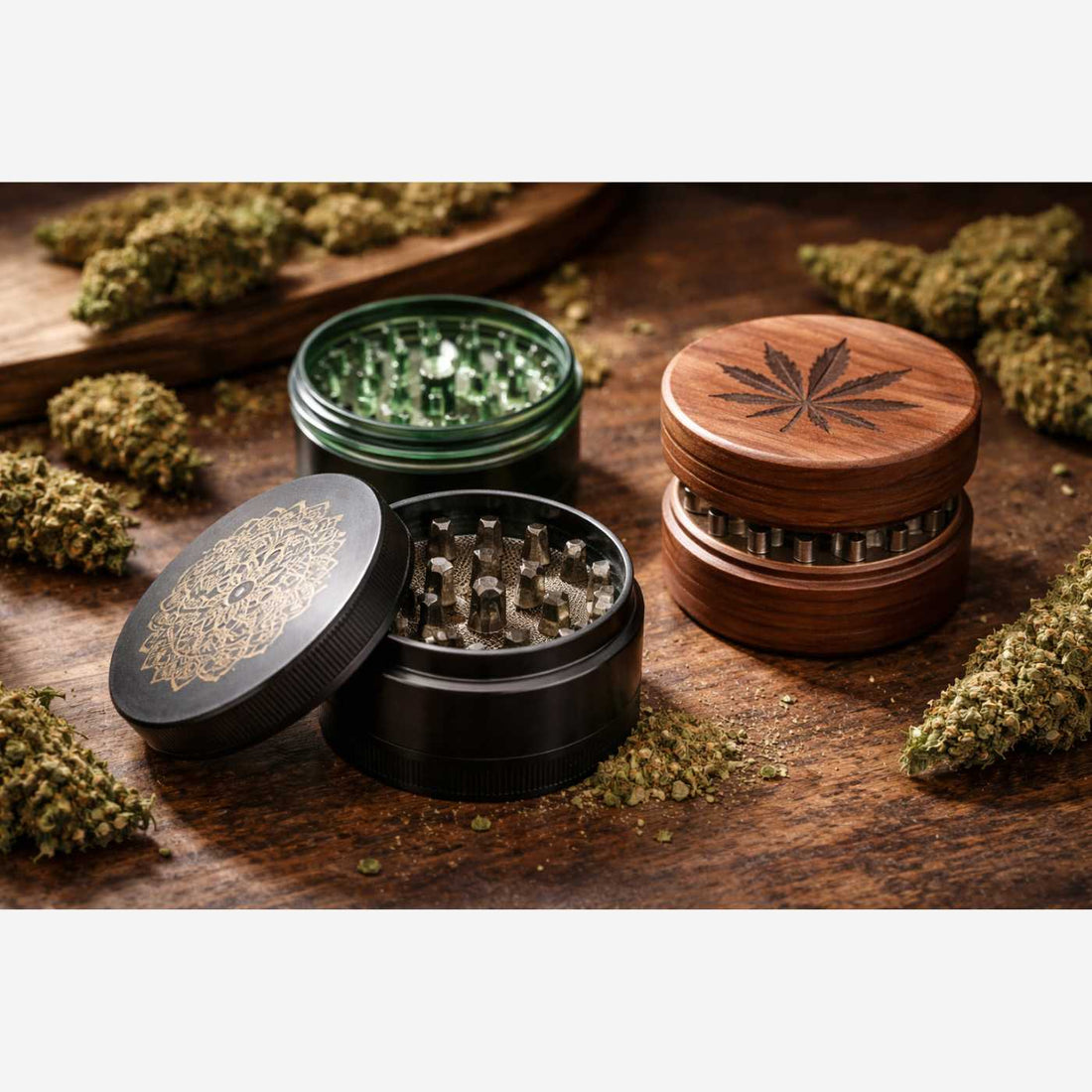 Grinder aus Metall, Holz oder Acryl – welches Material ist wirklich das beste?