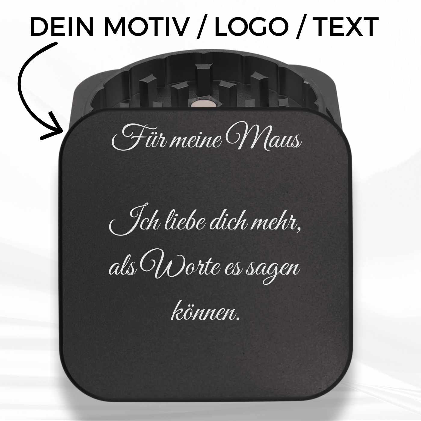 Grinder mit Gravur - Quadratische Grinder personalisieren