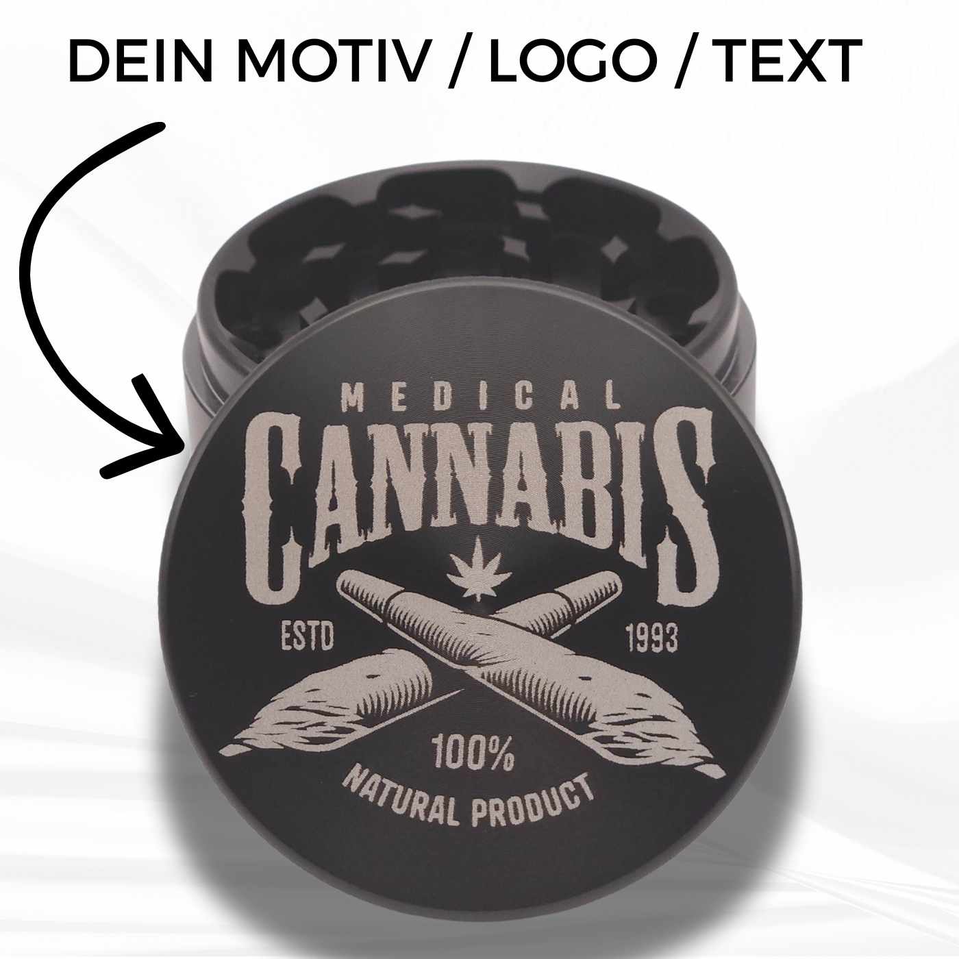 Grinder mit Gravur - Runde Grinder personalisieren