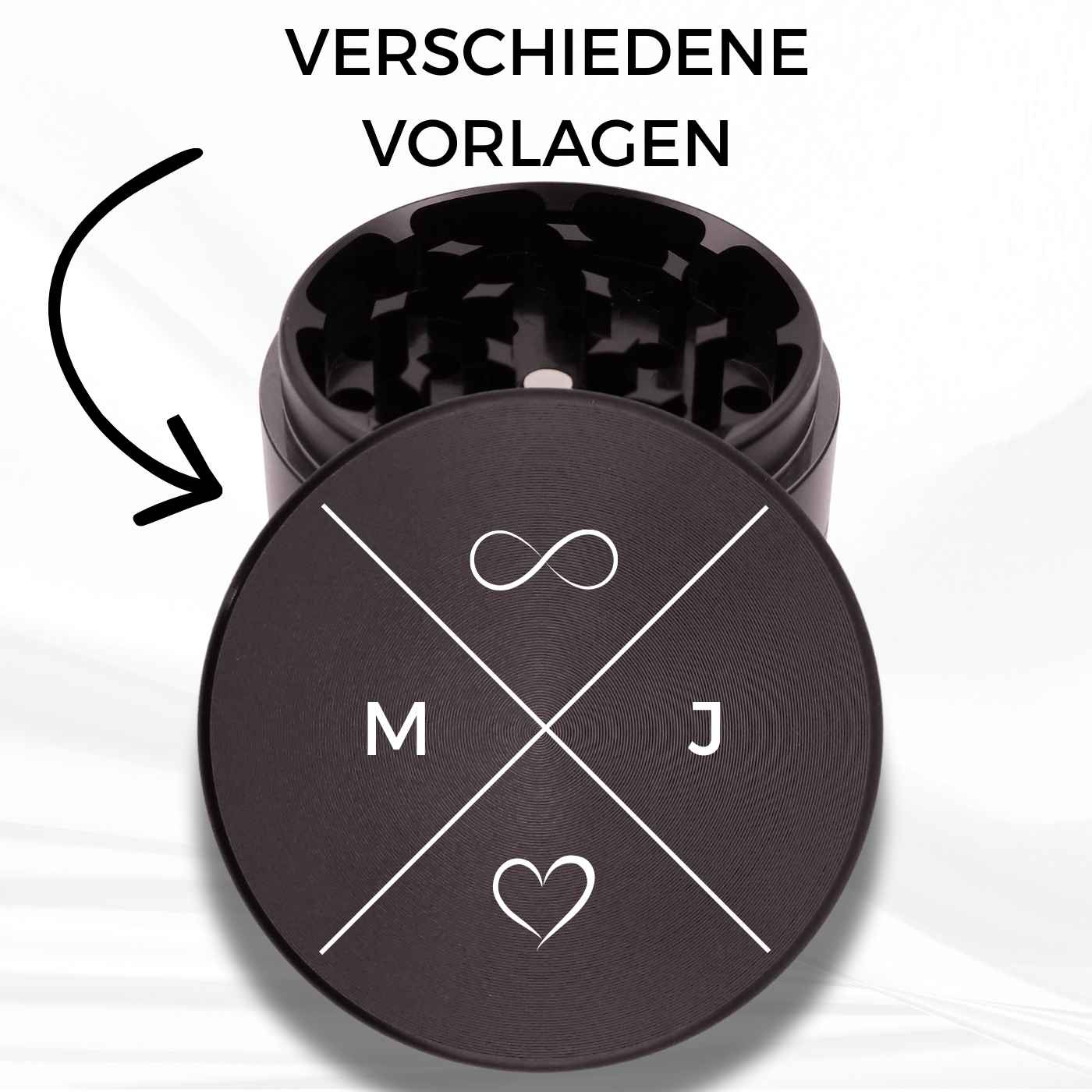 Runde Grinder – Gravurvorlagen für Liebe & Freundschaft