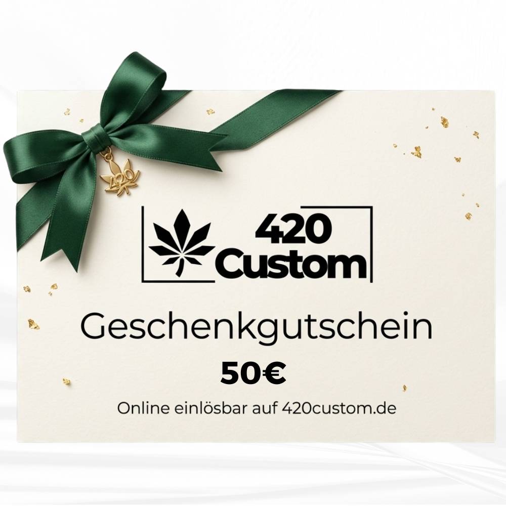 50 Euro Kiffer Geschenk Gutschein für den 420Custom Online Shop