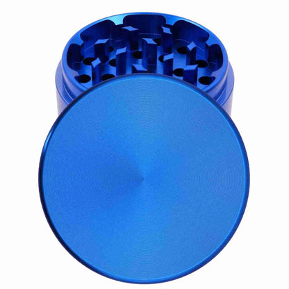 Runder Grinder in Blau – personalisierbar mit eigenem Namen oder Bild, hochwertig verarbeitet.