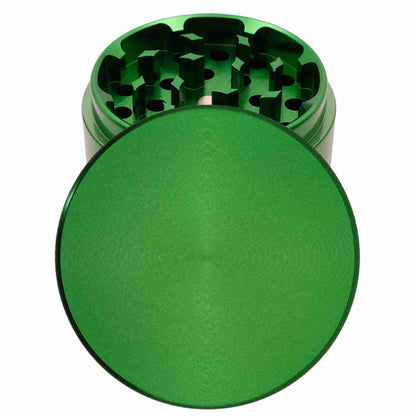 Runder Grinder in Grün – selbst gestalten und mit Gravur personalisieren, perfekte Geschenkidee.