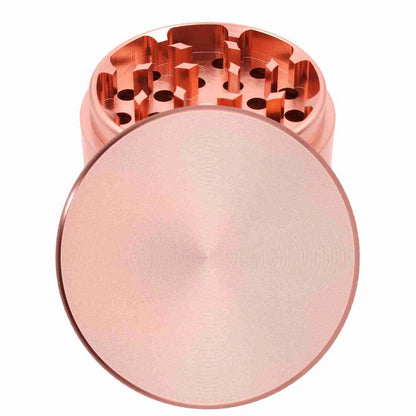 Runder Grinder in Rosé – edler personalisierter Grinder zum Selbstgestalten mit Gravur.